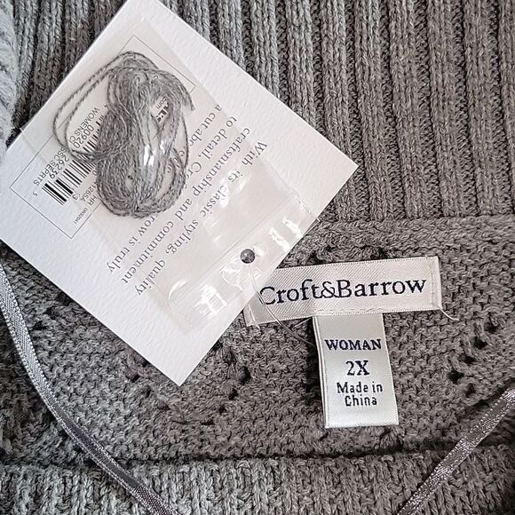 NWT Croft & Barrow Sweater - 2X - Picture 3 of 7